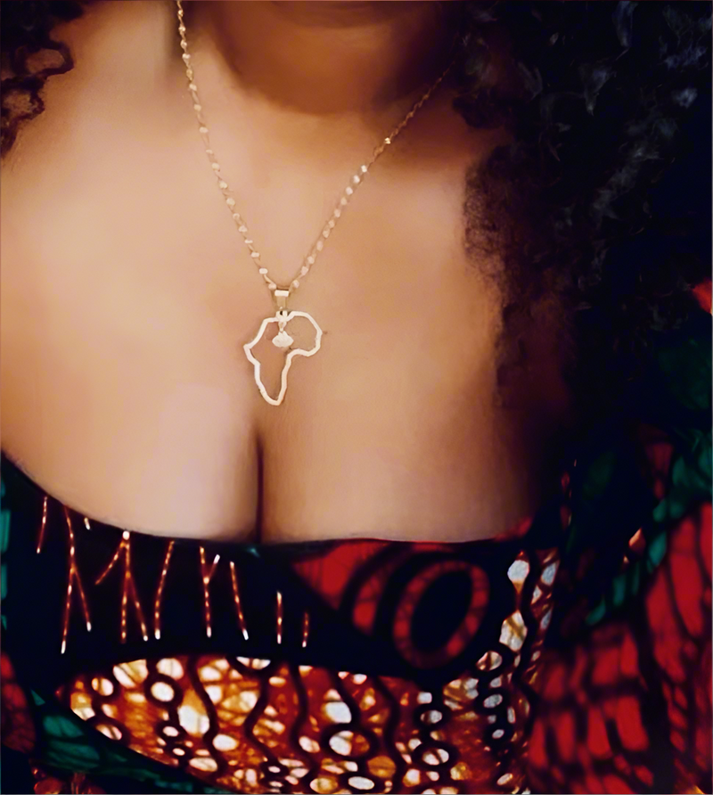 Africa’s Heart Gold Necklace