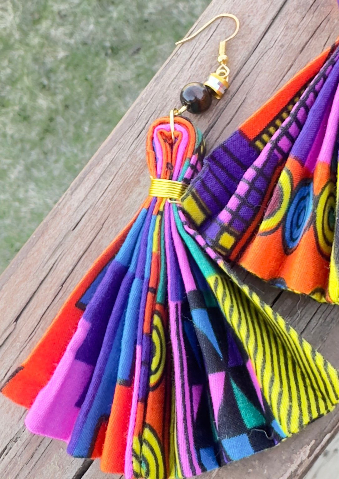 Ohemaa Akan Fan Earrings - Desiree W.A.R Store